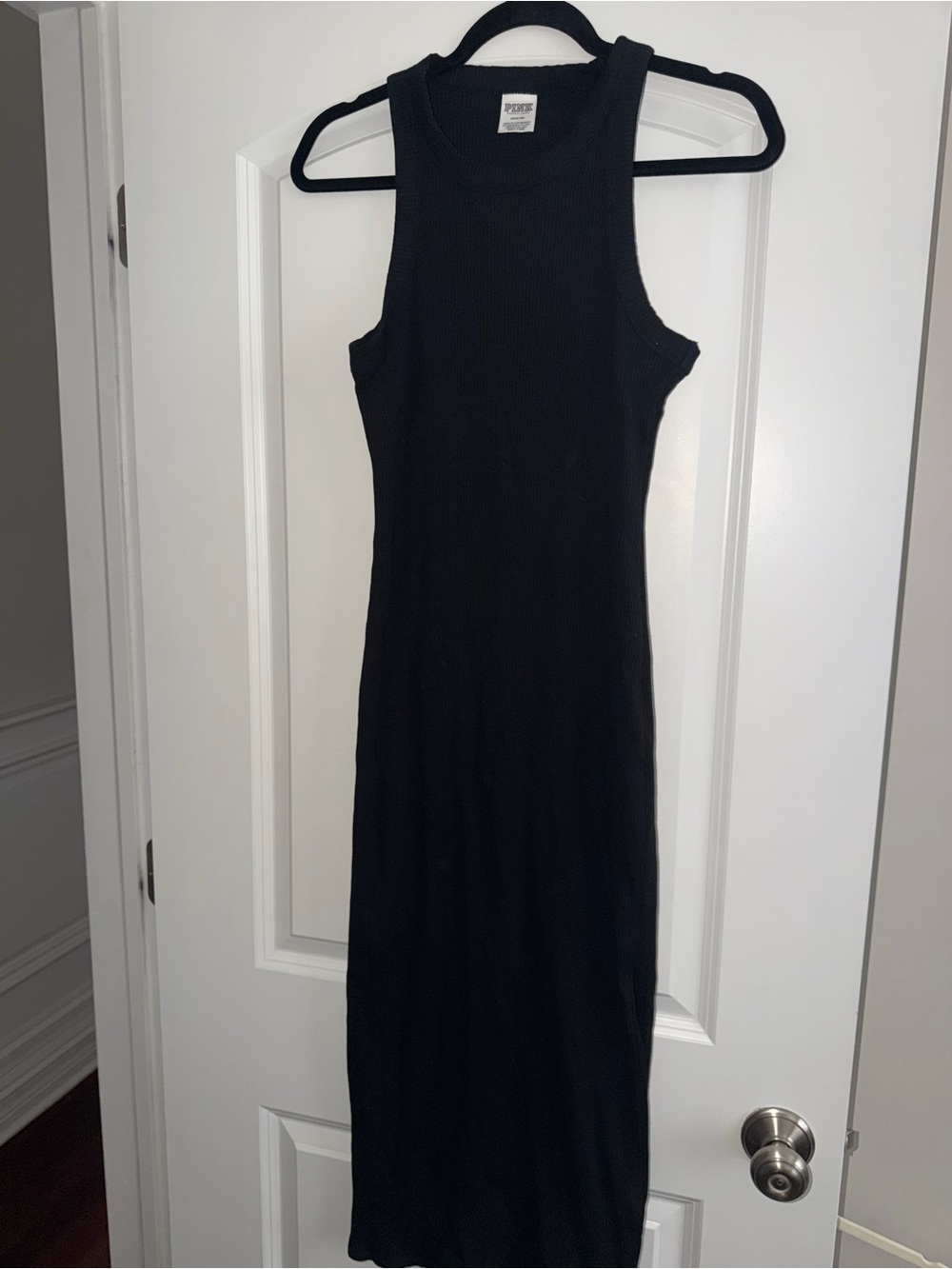 Black Ribbed Tank Midi Dress - PINK / Victorias Secret
